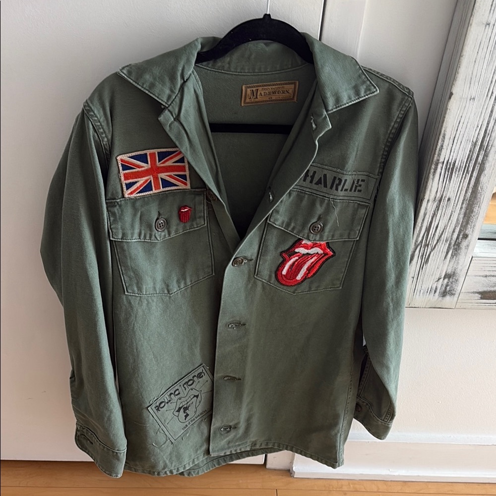 Hand Crafted Madeword Rolling Stones Jacket